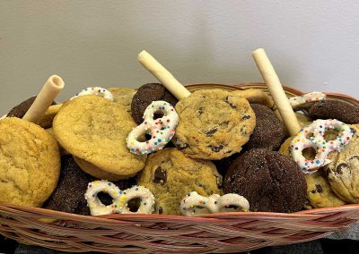 Assorted homebake cookies in basket