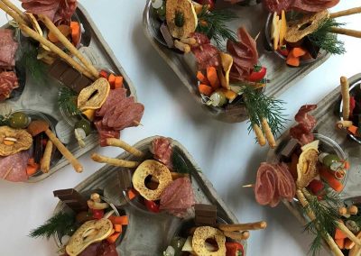 Charcuterie in cups